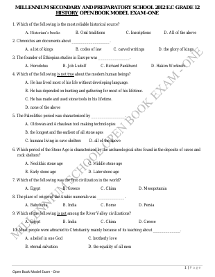 Grade 12 History Model Exam 2012 E.C.pdf